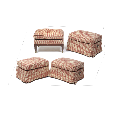 Juego de 4 taburetes estilo Neoclásico en madera (P/U)