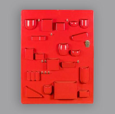 Dorothee Becker. Organizador Uten.Silo I en plástico ABS rojo