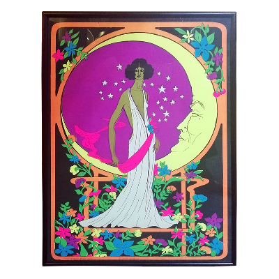 Funky Features. Moon Lady. Serigrafía