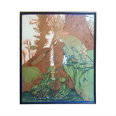 Jon Goodchild. Sin título (Bruja). Serigrafía