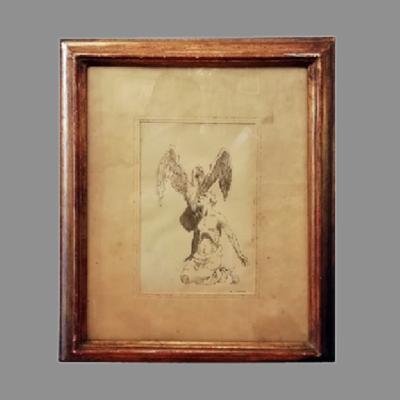 Félix Parra. Prometeo. Tinta sobre papel