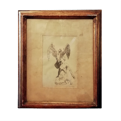 Félix Parra. Prometeo. Tinta sobre papel