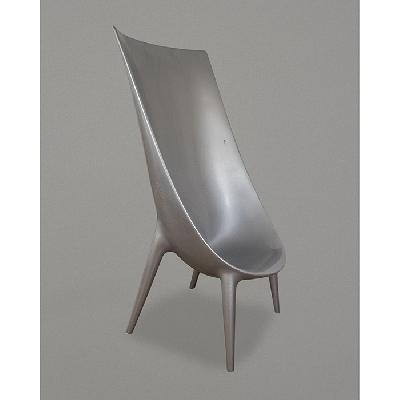 Philippe Starck y Eugeni Quitllet para Driade. Silla Out/In en polietileno plateado