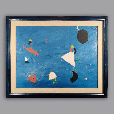 Igor Novikov. Día azul. Óleo sobre tela