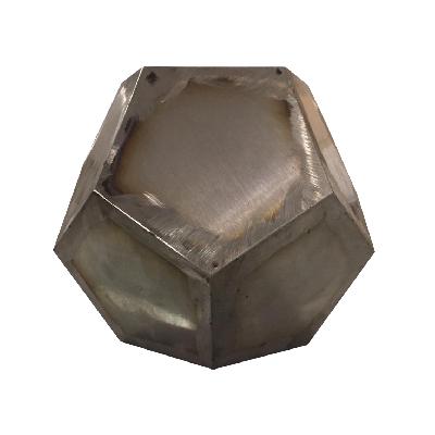 Dodecaedro de acero pulido (P/U)