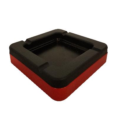 Studio Erre para Rexite. Cenicero cuadrangular negro y rojo Atrio