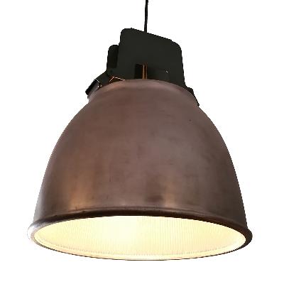 Holophane. Lámpara de techo en vidrio prensado y aluminio