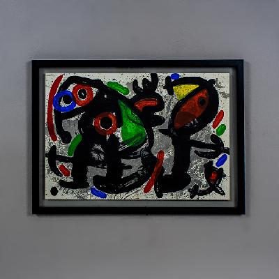 Joan Miró. Sin título. Litografía sin número de tiraje