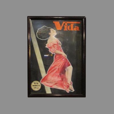 Portada de la revista Vida. Pintada al acrílico.
