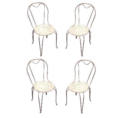 S_134 Juego de sillas para jardín. Siglo XX. c/u