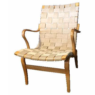Bruno Mathsson para Firma Kart Mathsson Värnamo. Sillón Eva de madera de haya